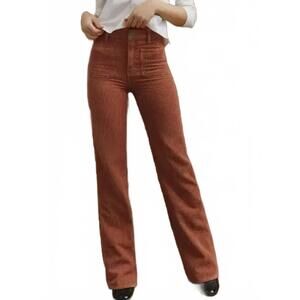 NEW EPRETTY corduroy high waisted pants in rust
